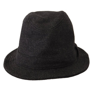 Elegant Gray Trilby Hat In Wool And Cashmere