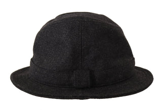 Elegant Gray Trilby Hat In Wool And Cashmere