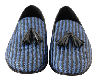 Elegant Woven Leather Loafers - Luxury for You