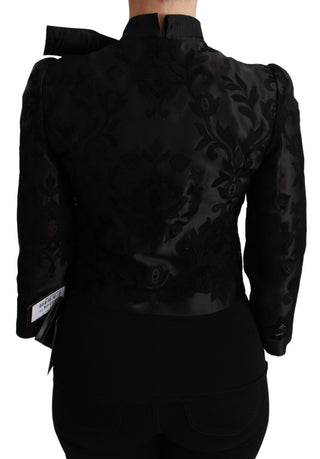 Exquisite Floral Jacquard Corset Blazer - Luxury for You