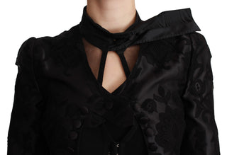 Exquisite Floral Jacquard Corset Blazer - Luxury for You