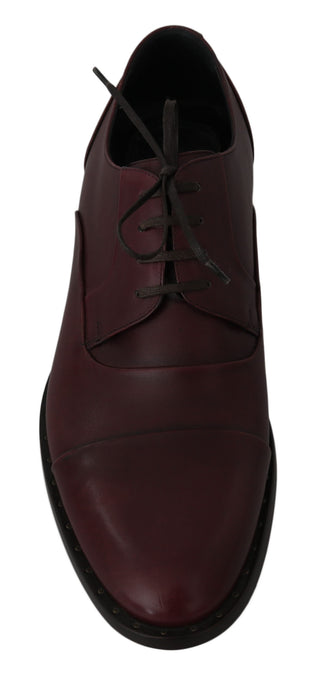 Elegant Bordeaux Leather Dress Shoes - Luxury for You