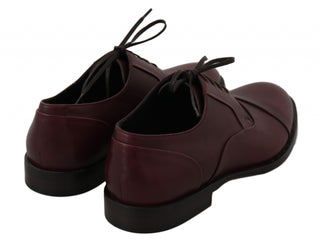 Elegant Bordeaux Leather Dress Shoes - Luxury for You