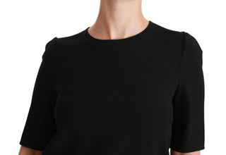 Elegant Black Stretch Blouse Top - Luxury for You