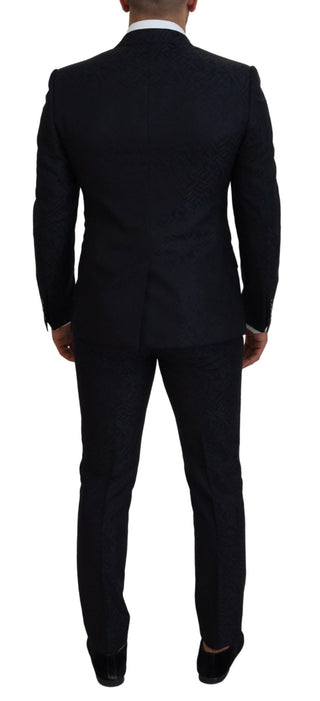 Sleek Martini Style Wool-silk Men's Suit