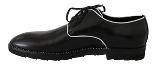 Elegant Black Leather Derby Dress Shoes - Luxury for You