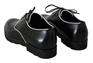 Elegant Black Leather Derby Dress Shoes - Luxury for You