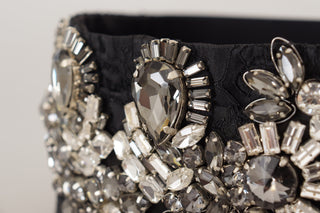 Elegant Rhinestone-embellished Silk Belt