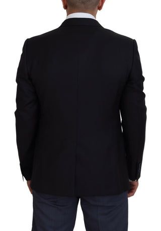 Elegant Dark Blue Martini Blazer