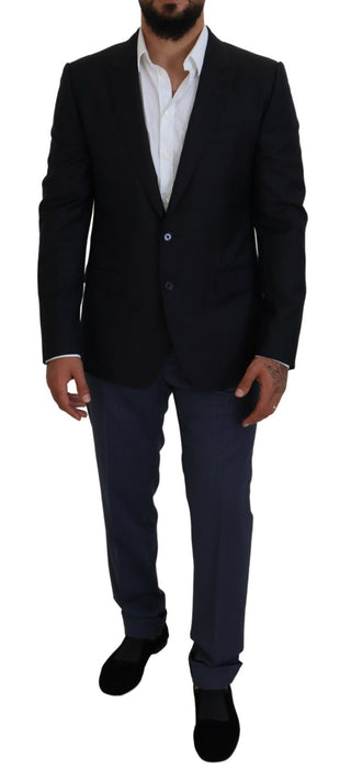 Elegant Dark Blue Martini Blazer