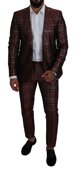 Bordeaux Fantasy Slim Fit Two-piece Suit