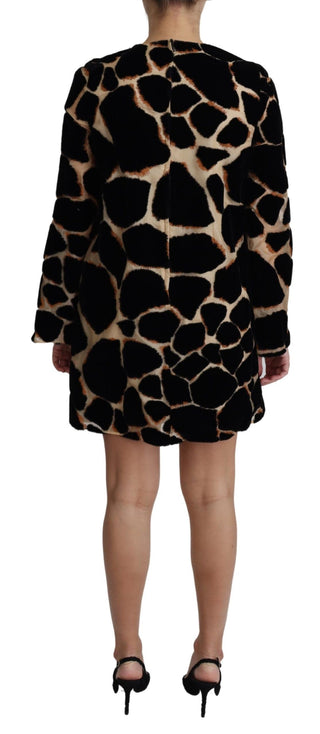 Chic Giraffe Print Shift Mini Dress - Luxury for You