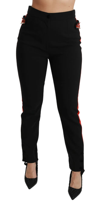 Chic High Waist Skinny Pants In Black - Luxury for You