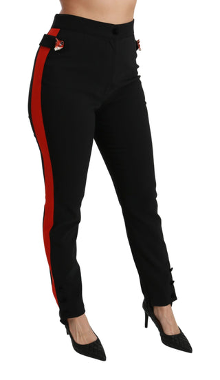 Chic High Waist Skinny Pants In Black - Luxury for You