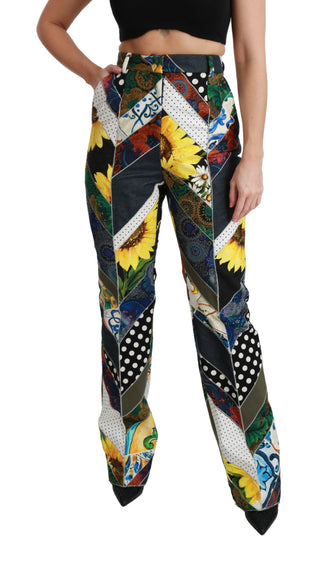 Elegant High Waist Multicolor Straight Pants - Luxury for You