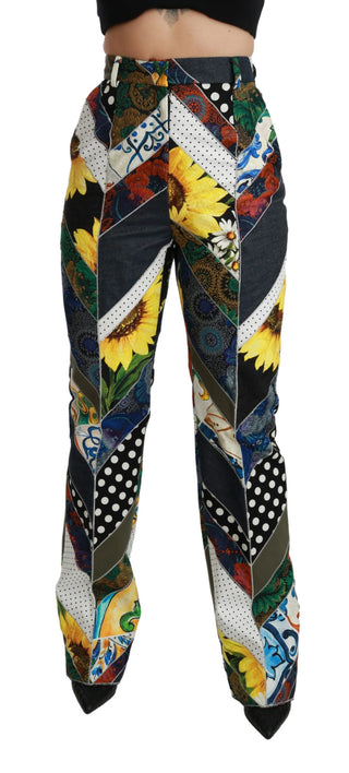 Elegant High Waist Multicolor Straight Pants - Luxury for You