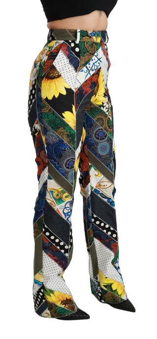 Elegant High Waist Multicolor Straight Pants - Luxury for You