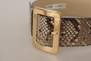 Elegant Leather Belt With Engraved Buckle