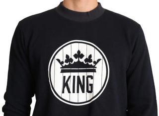 Regal Crown Motive Crewneck Sweater - Luxury for You