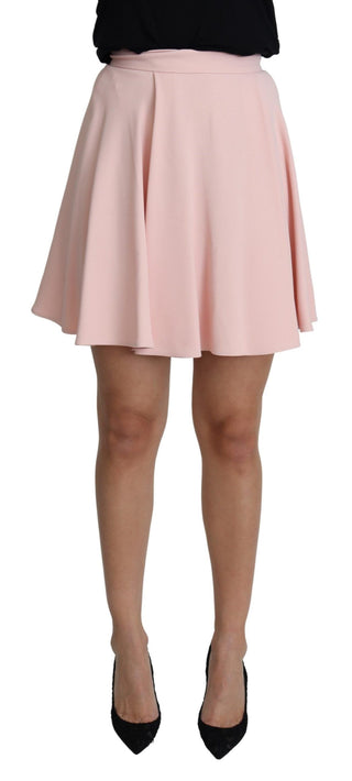 Elegant Pink Flare A-line Mini Skirt - Luxury for You