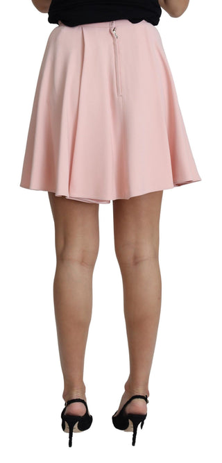 Elegant Pink Flare A-line Mini Skirt - Luxury for You