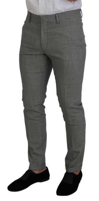 Gray Wool Single Breasted 2 Piece Paris Suit