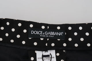 Elegant High-waist Polka Dot Pants