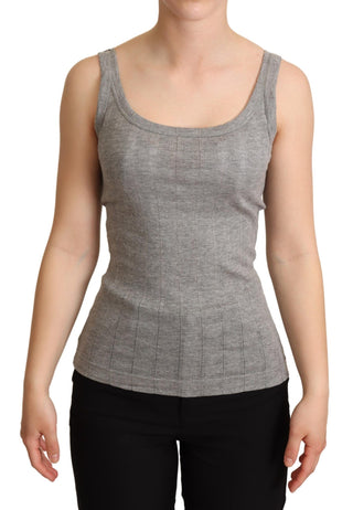 Elegant Sleeveless Gray Tank Top - Luxury for You