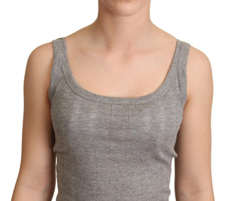 Elegant Sleeveless Gray Tank Top - Luxury for You