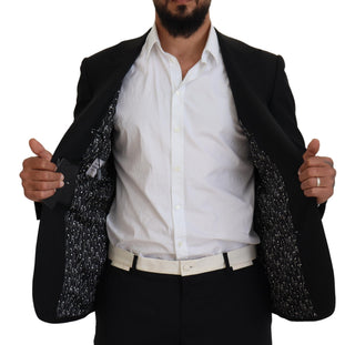 Elegant Single-breasted Wool Blend Blazer