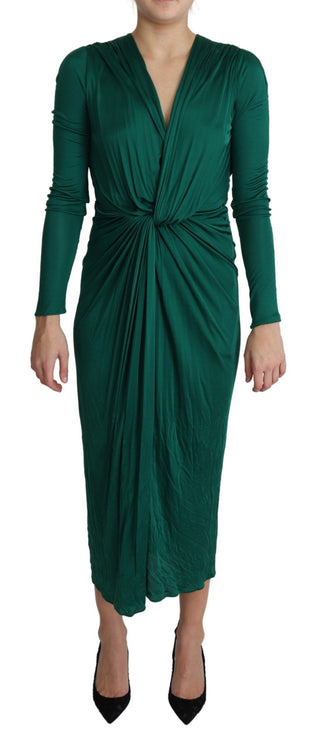 Emerald Elegance Bodycon Midi Dress - Luxury for You