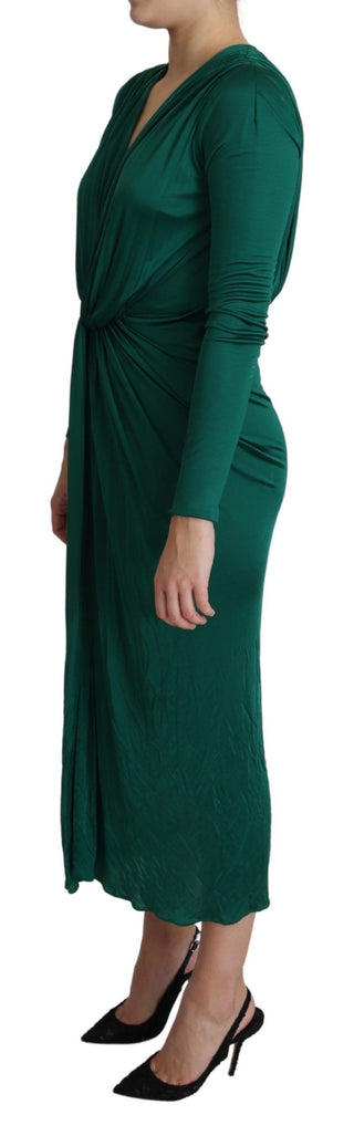 Emerald Elegance Bodycon Midi Dress - Luxury for You