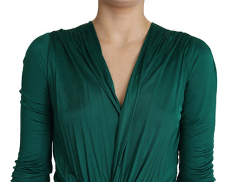 Emerald Elegance Bodycon Midi Dress - Luxury for You