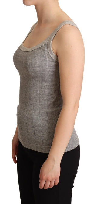 Chic Sleeveless Gray Tank Top - Luxury for You