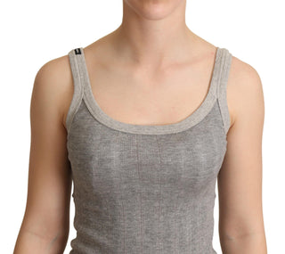 Chic Sleeveless Gray Tank Top - Luxury for You