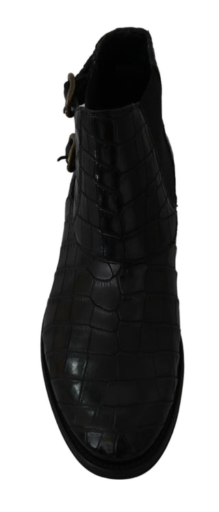 Elegant Derby Brogue Boots In Exotic Leather - Luxury for You