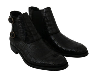 Elegant Derby Brogue Boots In Exotic Leather - Luxury for You