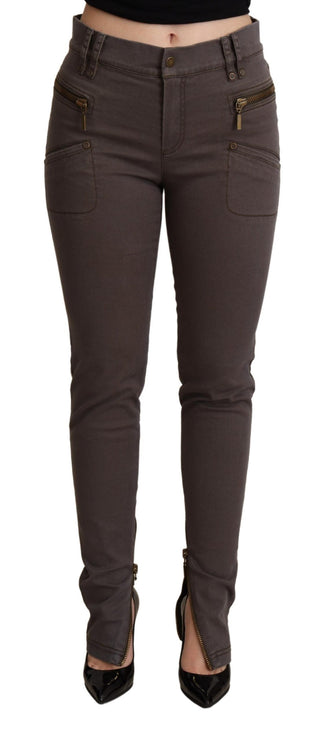 Chic Brown Slim-fit Skinny Jeans - Luxury for You