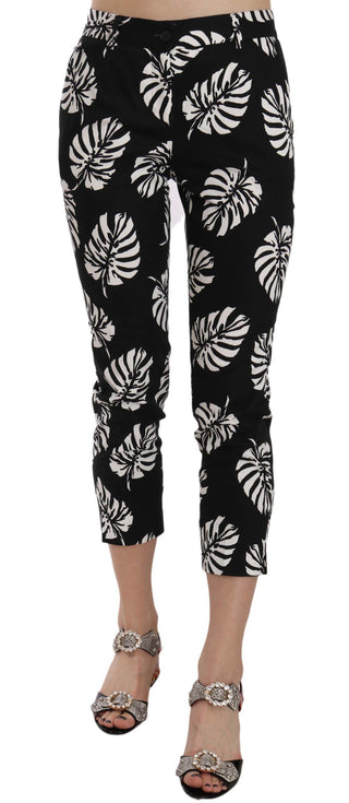 Elegant Skinny Capri With Palm Print - Luxury for You