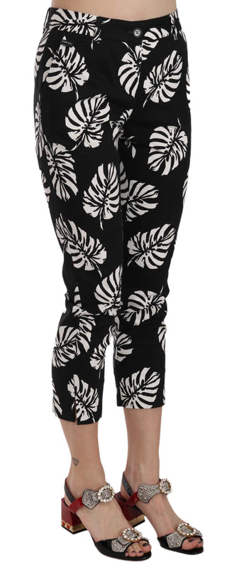 Elegant Skinny Capri With Palm Print - Luxury for You