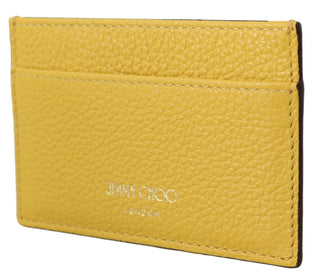 Sunshine Yellow Leather Card Holder - Luxury for You