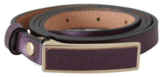 Elegant Maroon Leather Belt With Gold-tone Buckle - Luxury for You