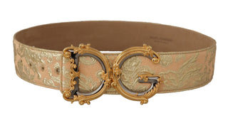 Elegant Leather Belt With Logo Buckle