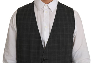 Elegant Checkered Wool Vest For The Urbane Man - Luxury for You