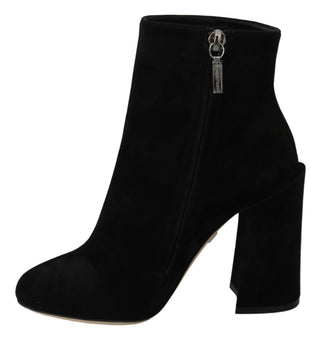 Embroidered Ankle Boots In Lambskin Suede - Luxury for You