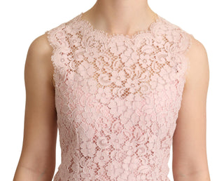 Elegant Pink Lace Sleeveless Blouse - Luxury for You