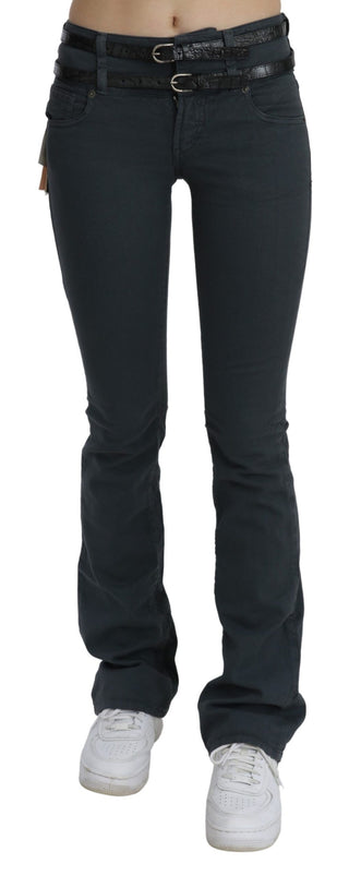 Chic Mid Waist Slim Flared Denim - Luxury for You