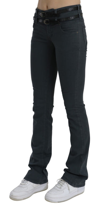 Chic Mid Waist Slim Flared Denim - Luxury for You