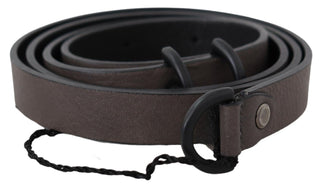 Elegant Dark Brown Leather Belt - Luxury for You