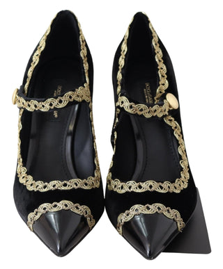 Elegant Velvet Patent Embroidered Pumps - Luxury for You